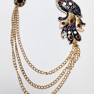 Antique Peacock Brooch
