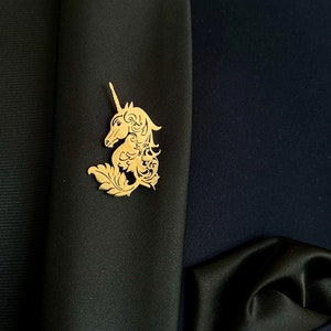 Antique Unicorn Brooch