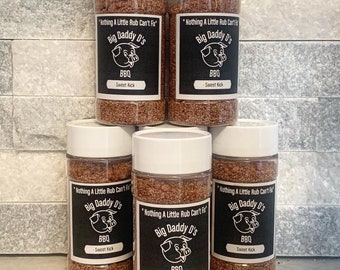 Sweet Kick Bbq Dry Rub, barbecue accessories, seasonings.