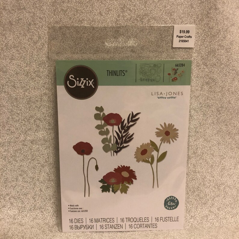 Sizzix Set DE 15 Matrices de Découpe, Métal, Multicolore, 19,1 x 14,4 x 0,4 cm