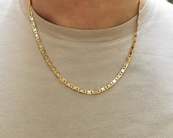 Handmade 14K Gold Chain Necklace for Men: Everyday Jewelry, 5mm