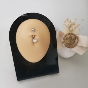 Belly Ring* 14K Gold Belly Ring For Women Birthday Jewelry* Cz Belly Button Ring Everyday Jewelry* Gold Navel Jewelry For Girl Friend