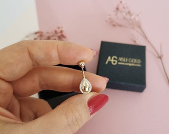 Belly Ring* 14K Gold Belly Button Ring For Women Birthday Jewelry* For Girl Belly Ring Jewelry Everyday jewelry