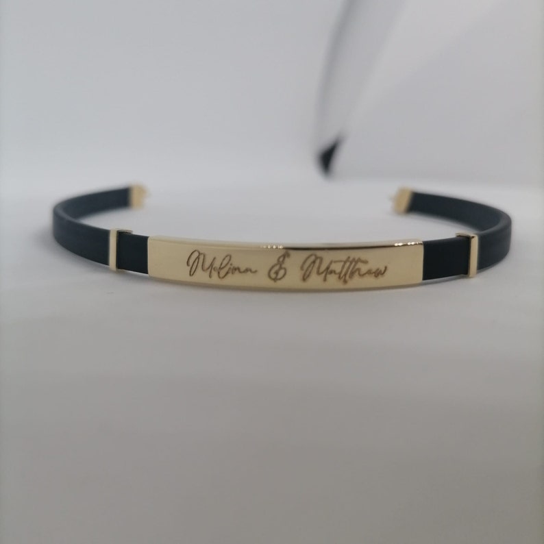 Men Name Bracelet* 14K Solid Gold For Men Personalized Bracelet Everyday Jewelry* Name Custom Bracelet Birthday Jewelry, Valentines Day Gift