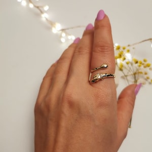 Panther Head Ring* 14K Gold Panther Ring For Women Birthday Gifts* For Wife Everyday Panther Gold Ring Wedding Anniversary Gifts* Real Gold
