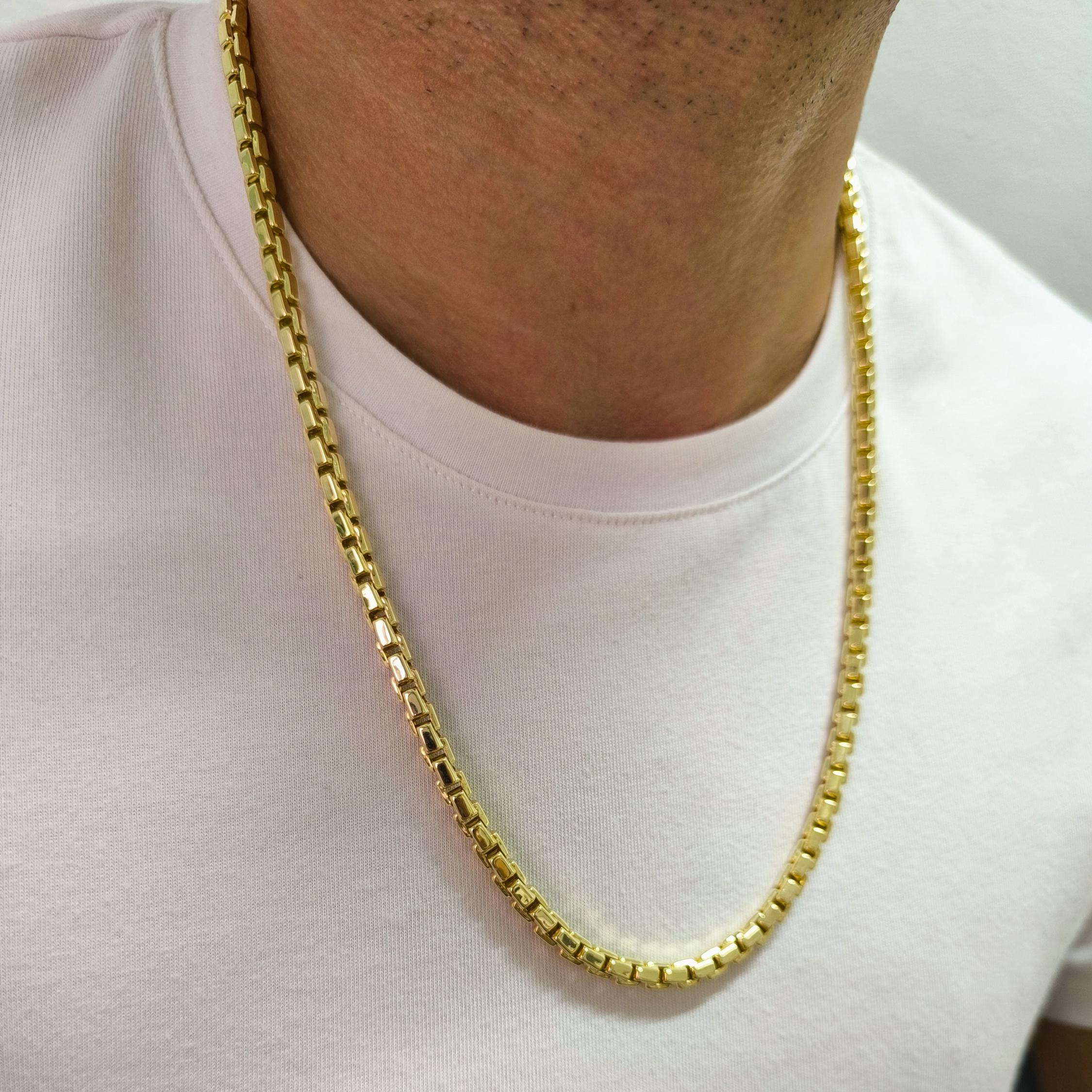 Box Chain* 14K Round Box Chain for Men Necklace Christmas Gifts* 5,5 Mm ...