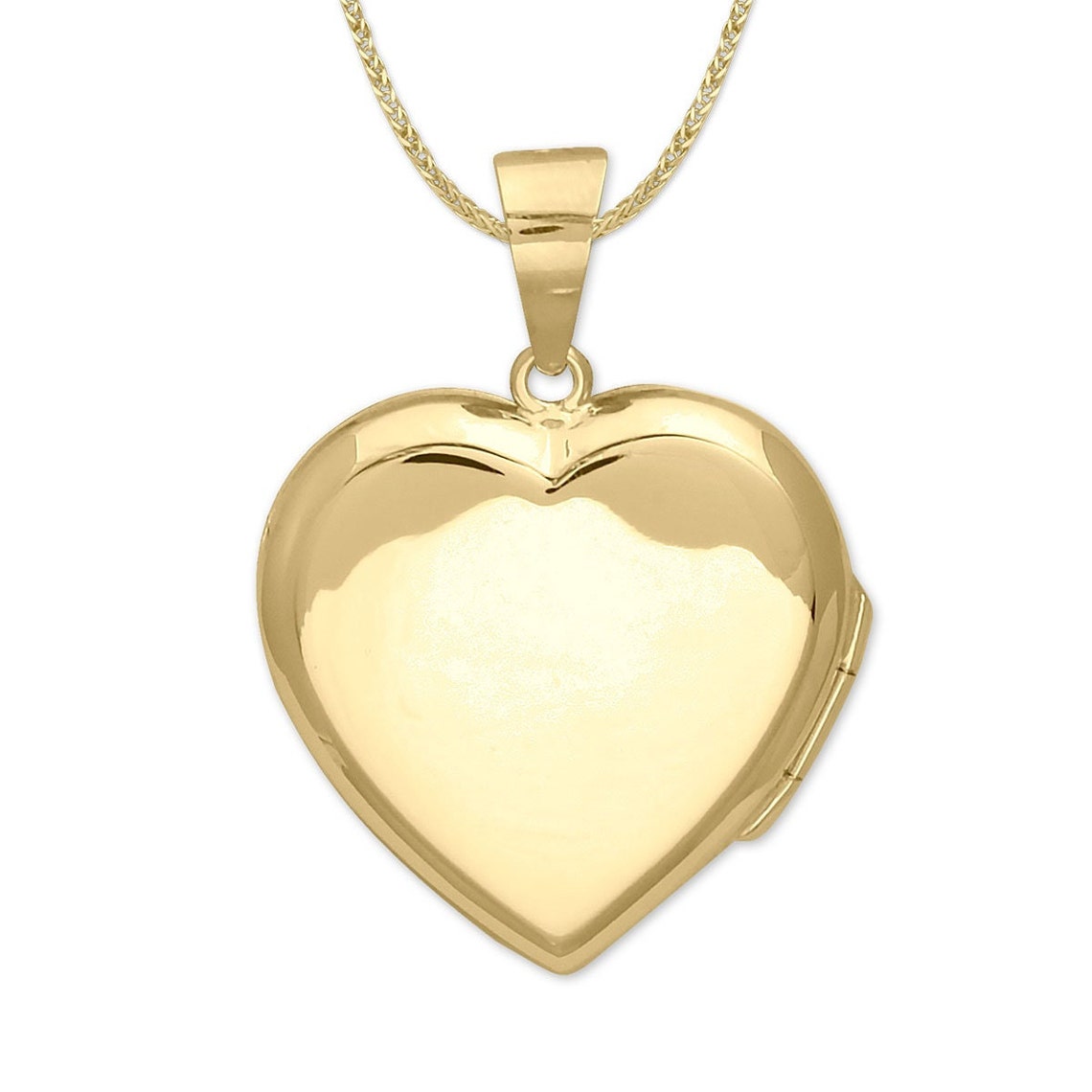Heart Locket Necklace 14K Dainty Gold Locket Pendant for Etsy