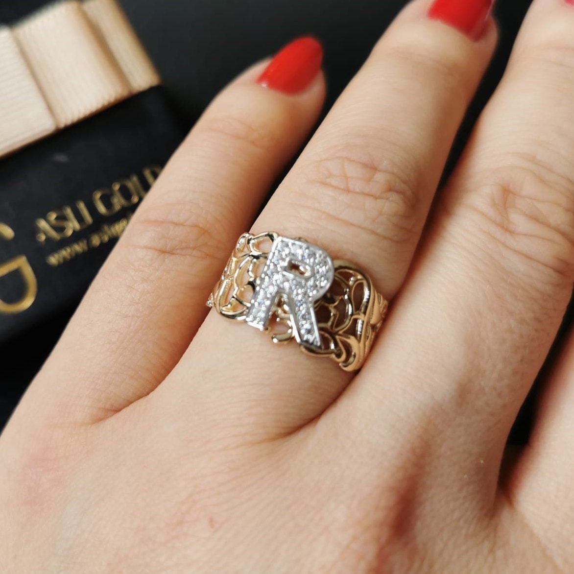 Buy Sterling Silver Initial R Ring Monogram R Ring Custom Ring Personalized Letter  Ring Minimal Initial Jewelry Dainty Initial Rings Online in India - Etsy