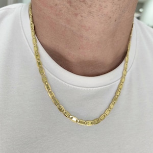 Valentino Chain* 14K Gold Chain Necklace For Men Birthday Gifts* Valentino Chain Bracelet For Women Christmas Gifts* Yellow Gold Valentino