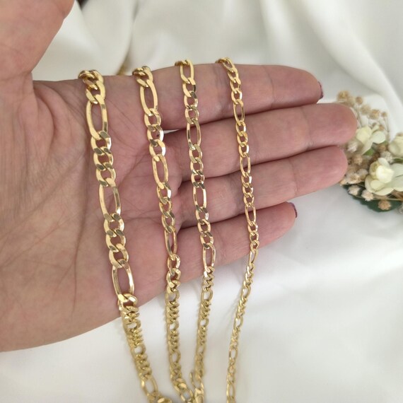 アクセサリー 14K Gold Figaro Chain BELIEVER JEWELRY 14K Gold Figaro Chain BELIEVER JEWELRY 10K Real Yellow Gold