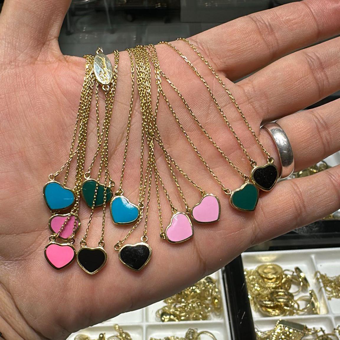 ネックレス・ペンダント Gold Mini Heart Angie Necklace Return to Tiffany® Mini Heart Tag Pendant in Yellow Gold