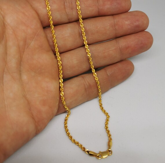 Goldkette Als Zwillingspanzerkette In Gelbgold 585 / 14K, 55 Cm Lang, 2