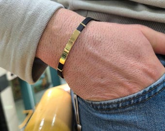 Name Bracelet 14K Solid Gold For Men Personalized  Name Bracelet Gifts For Boy Name Custom Bracelet Gifts For Husband, Valentines Day Gift