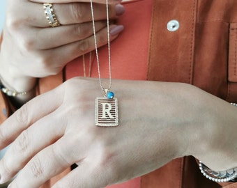 Letter Necklace* 14K Gold Letter Necklace For Women Birthday Gifts* Letter Pendant For Girl Friend* Letter Charm Pendant Christmas Gifts