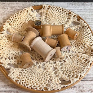 Vintage Wooden Thread Spools, Vintage Spools, Empty Thread Spools