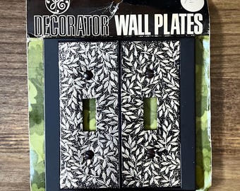 Vintage GE Lightswitch Cover, Decorative Lightswitch, Midcentury Modern Decor