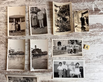 Vintage Photographs, Black & White, Sepia, Junk Journal, Scrapbooking, Lot of 10