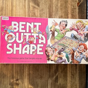 Vintage Bent Outta Shape Board Game, 1980&#39;s Children&#39;s Games