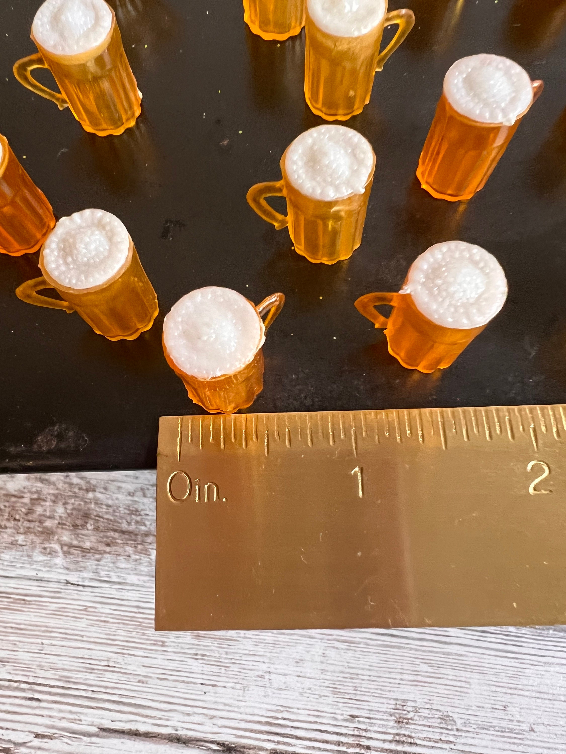 Miniature Beer Mugs, Dollhouse Miniatures, Mini Mugs, Party Supplies