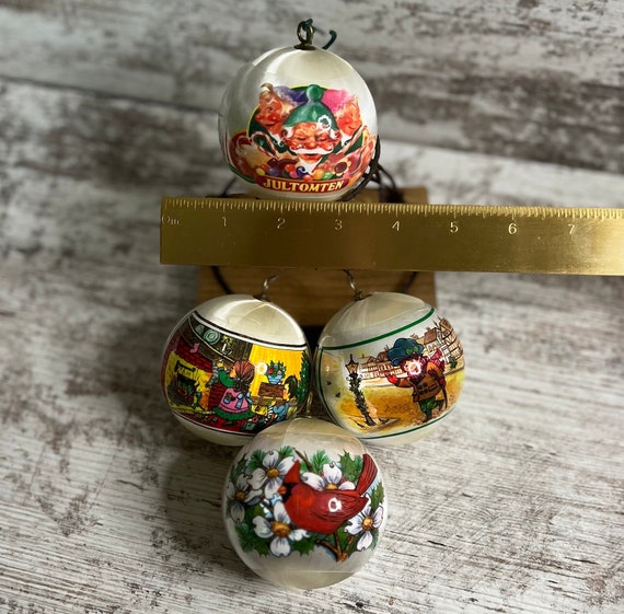 ヴィンテージサテンボールクリスマスオーナメント、ラッピング