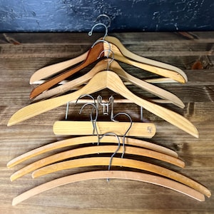 Antique Wood Hangers - Etsy