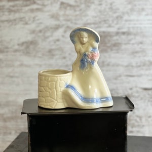 Vintage bloemenbak voor dames, bloempot, bloempot, keramiek