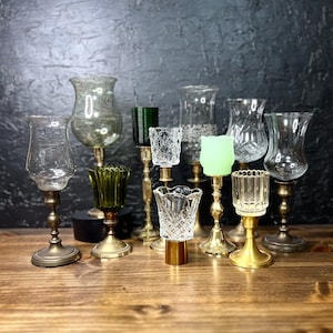 Vintage Tulip Candle Holders - Etsy