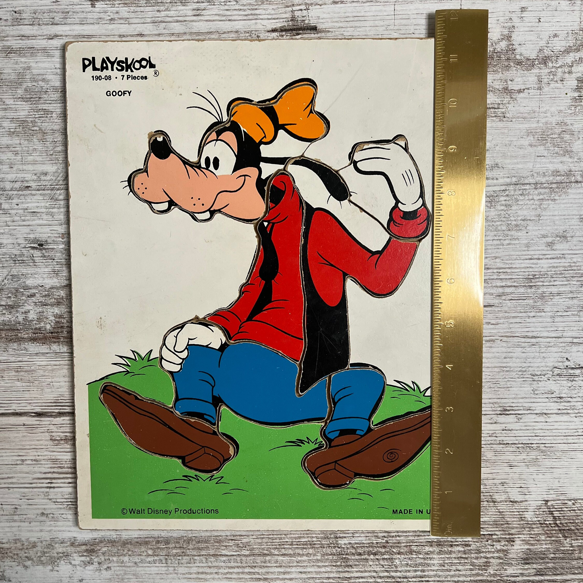 Vintage Goofy Frame Tray Puzzle, Old Disney, 70's Toys - Etsy