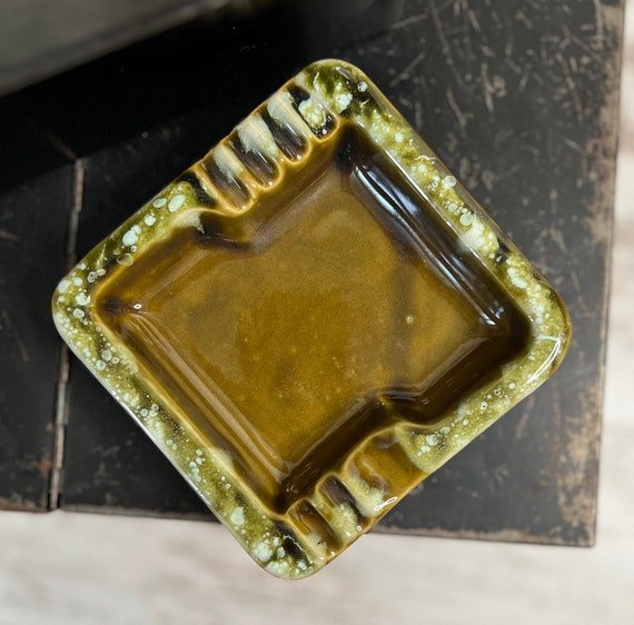 USA70s ヴィンテージ灰皿　ash tray USA70s ヴィンテージ灰皿 ash tray USA Pottery Ashtray, Retro
