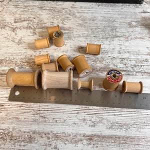 Vintage Wooden Thread Spools, Vintage Spools, Empty Thread Spools - Etsy
