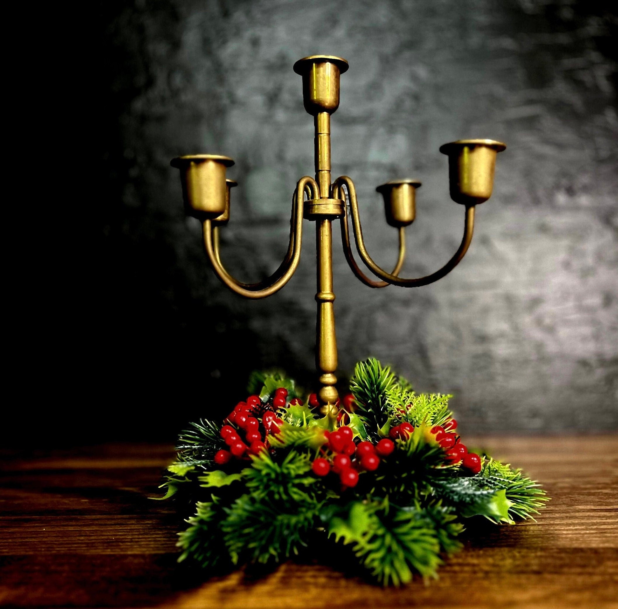 Vintage Solid Brass Candelabra, Christmas Candelabra, Centerpiece, Wedding  Candleholder - Etsy, image size:2116x2085