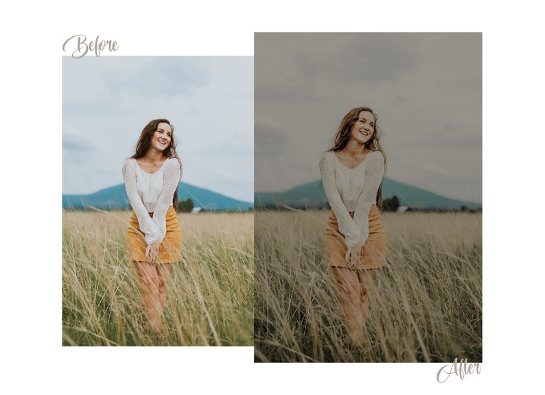 5 Lightroom Mobile & 5 Desktop Presets, Whimsical Tale, Moody Forest