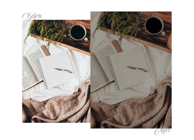 5 Lightroom Mobile & 5 Desktop Presets, Whimsical Tale, Moody Forest