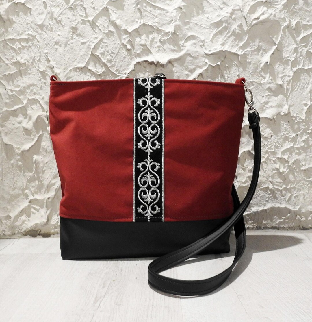 Medieval Crossbody Bag, Renaissance Bag, Folk Style Bag, Vegan Bag ...