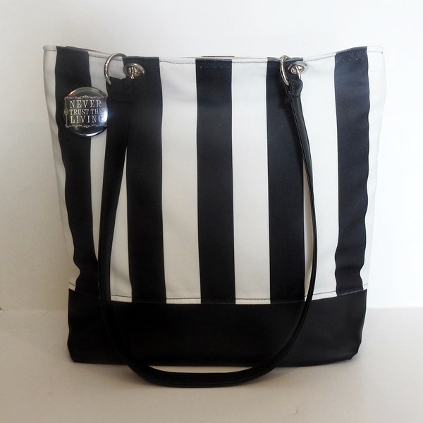 Duża torba shopper gothic beeatle juice sok z żuka tim burton