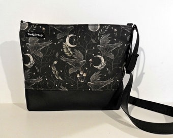 Ravens bag, Gothic bag, witch bag, witch purse