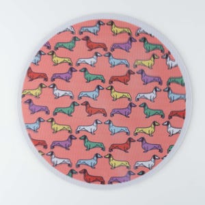 Mouse Pad Dachshund Pink Print, Dachshund lover, Gift for Her, Trendy Gift, New Office Gift, Computer Mouse, Office Accessories, Cute Gift