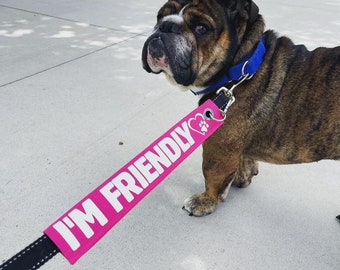 Customized **FUCHSIA** Pet Leash Sleeve Cover - Fully Customizable - Your Custom Design - Show Off Your Pet's Unique Personality Perfectly!