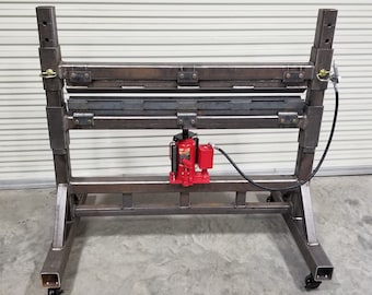Portable 20 Ton Reverse Press Brake / Press with Removable / Changeable Dies.  "PDF file ONLY".