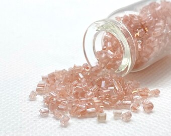 Pastel Pink Bugle Seed Beads 2mm Miyuki Bugle Beads