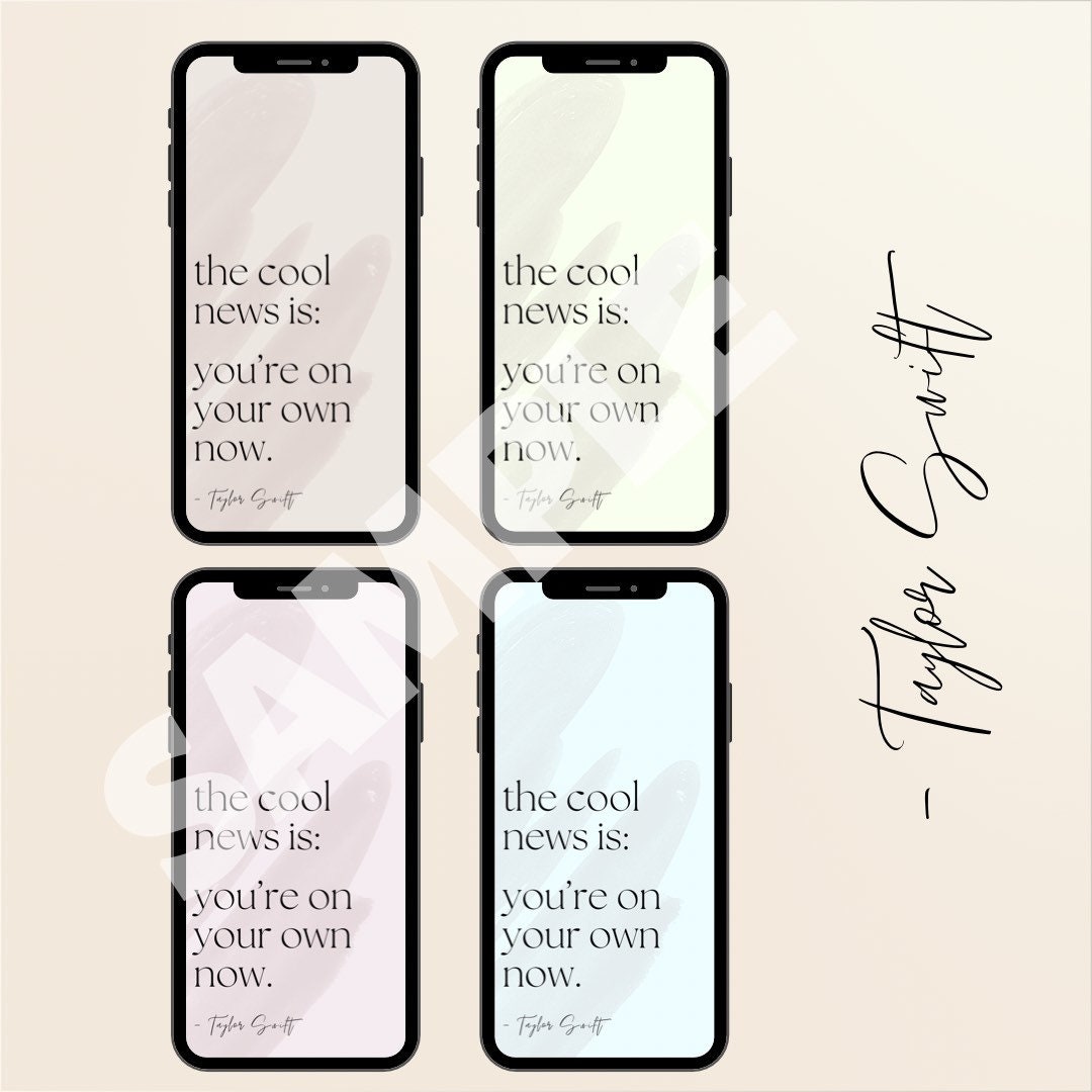 テイラー・スウィフトのiPhone用壁紙 - 28枚セット - 2022年のスピーチの名言 - 新着 - Etsy 日本, image size:1080x1080