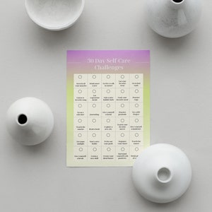 Checklist zelfzorguitdaging 30 dagen, zelfzorgdoelen, zelfzorgplanner, zelfzorgkalender, motivatieplanner afbeelding 4