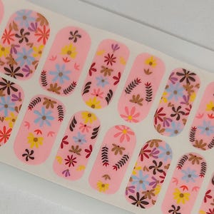 Bloemen nagelfolies Poolse strips Zelfklevende nagelfolies Nagelontwerp Nagelmanicure Rose gouden nagelstickers Cadeau haar