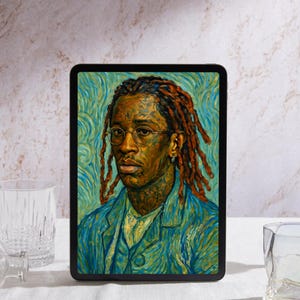 Self Portrait of a Thug - Digital Art inspired by Van Gogh x Young Thug
