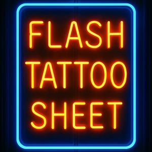 Flash Tattoo Sheet