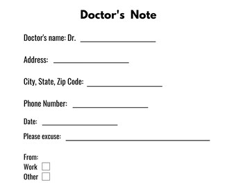 doctor notes etsy