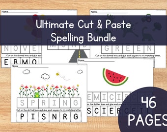 Cut & Paste Spelling Bundle