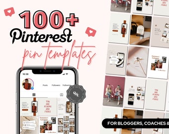 Pinterest Pin Template, Pinterest Pins for Bloggers, Coaches & Entrepreneurs