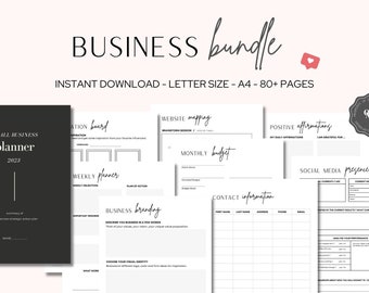 Business Planner Printable, Digital Business Planner, PDF Business Plan, Business Planner 2023, Business Planning for Beginners