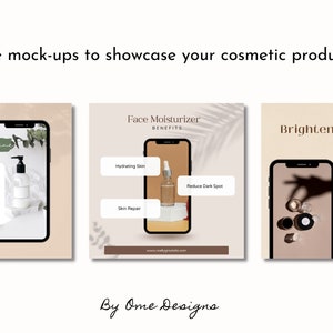 Instagram Template, Instagram Post Template, Instagram Post, Cosmetics, Instagram post bundle, Beauty, Skincare Products, Mockup image 4
